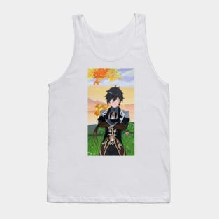 Zhongli Folded Arms Handpainted Tank Top